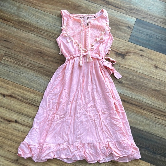 Adorable Pink Boho Dress - washed/ never worn - Picture 2 of 4
